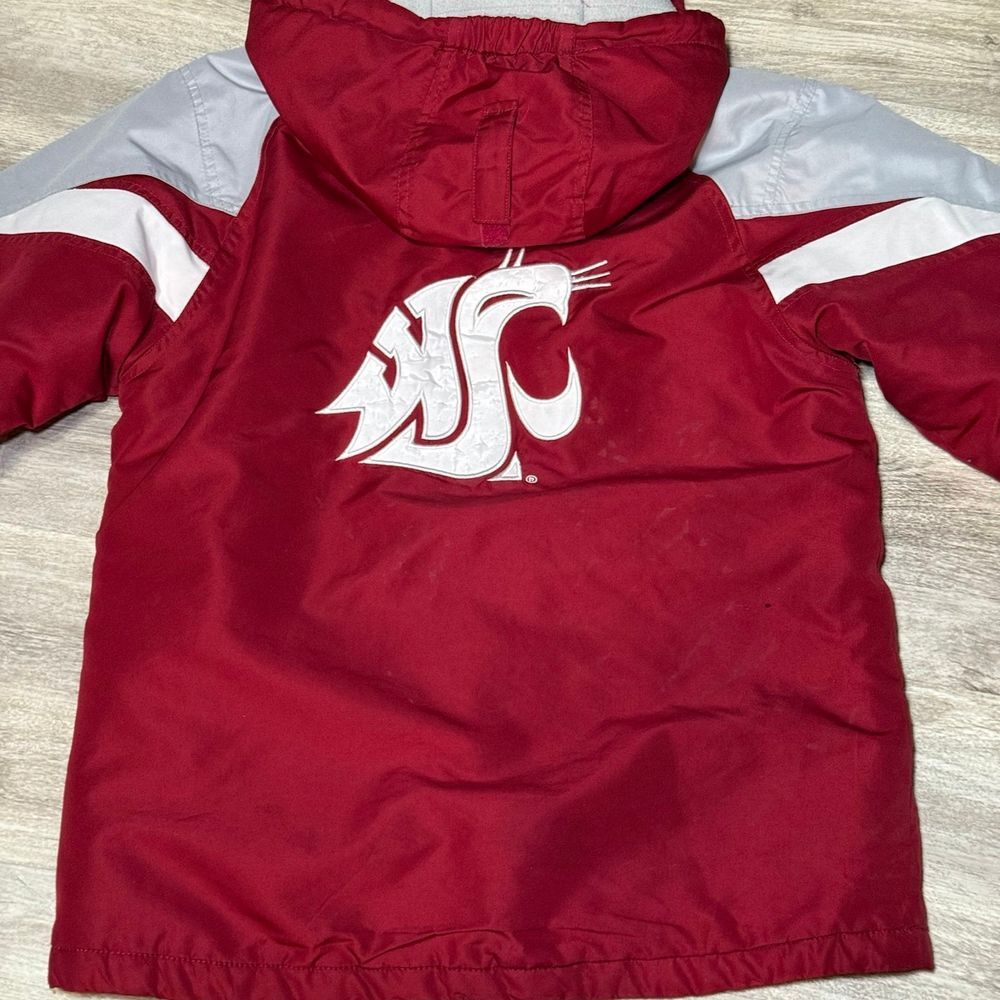 Washington State‎ cougars NCAA youth size 14/16 zip up winter coat